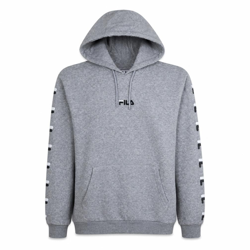 Mens UK Size M Fila Grey Pullover Hoodie