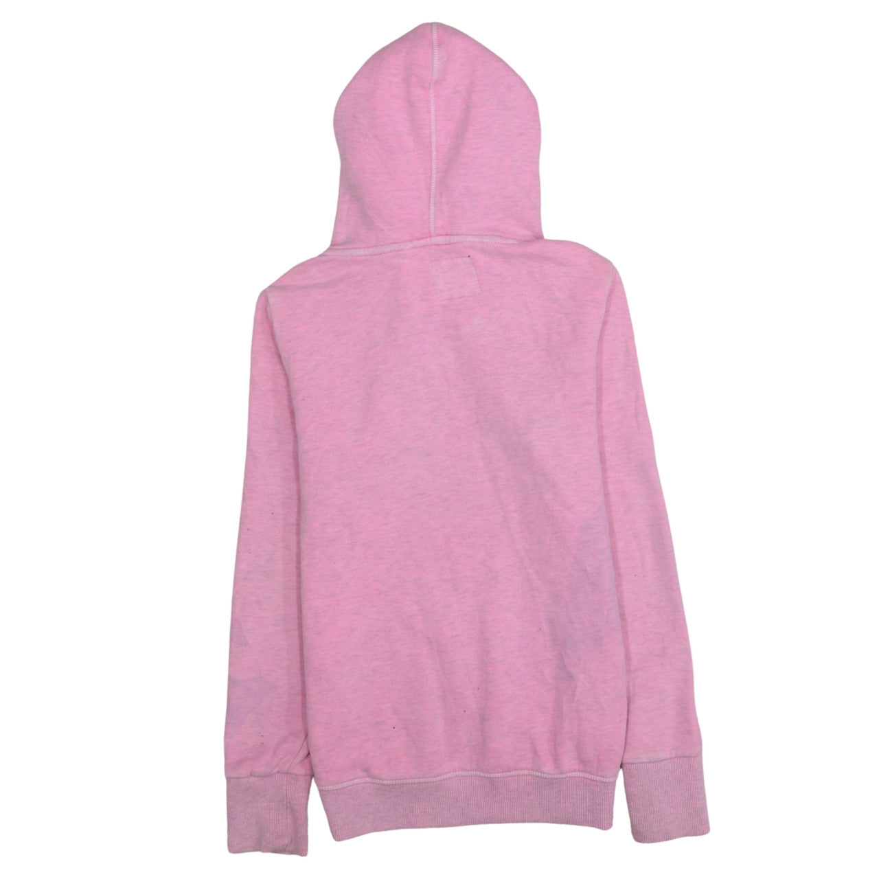 Womens UK Size S Superdry Pink Pullover Hoodie