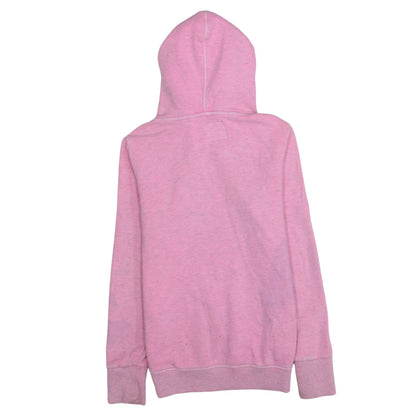 Womens UK Size S Superdry Pink Pullover Hoodie