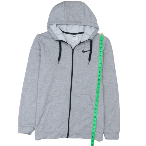 Mens UK Size M Nike Grey Full Zip Hoodie
