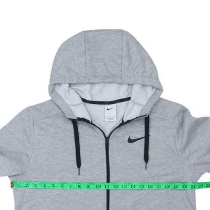 Mens UK Size M Nike Grey Full Zip Hoodie