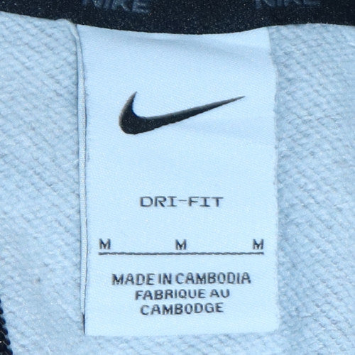 Mens UK Size M Nike Grey Full Zip Hoodie