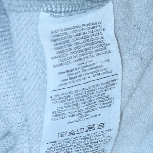 Mens UK Size M Nike Grey Full Zip Hoodie