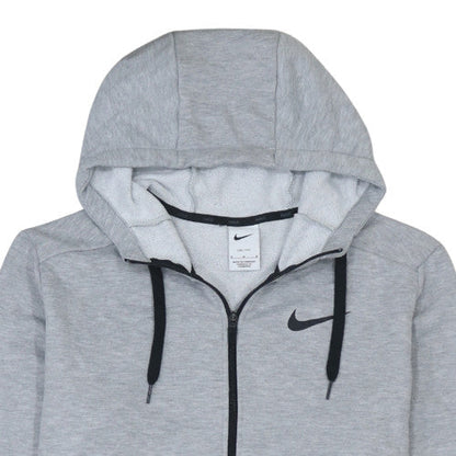 Mens UK Size M Nike Grey Full Zip Hoodie