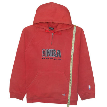 Mens UK Size M Champion Red Pullover Hoodie
