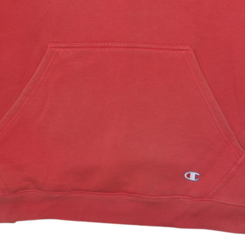Mens UK Size M Champion Red Pullover Hoodie