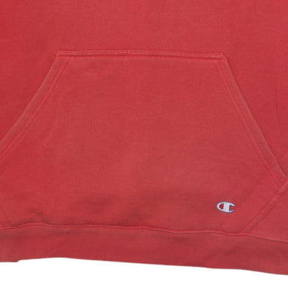 Mens UK Size M Champion Red Pullover Hoodie