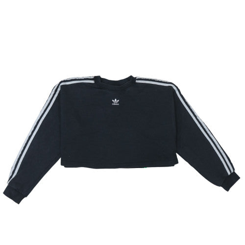 Womens UK Size 4 Adidas Black Pullover Sweatshirt