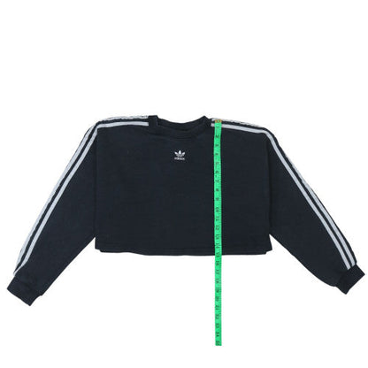Womens UK Size 4 Adidas Black Pullover Sweatshirt