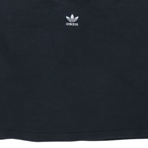 Womens UK Size 4 Adidas Black Pullover Sweatshirt