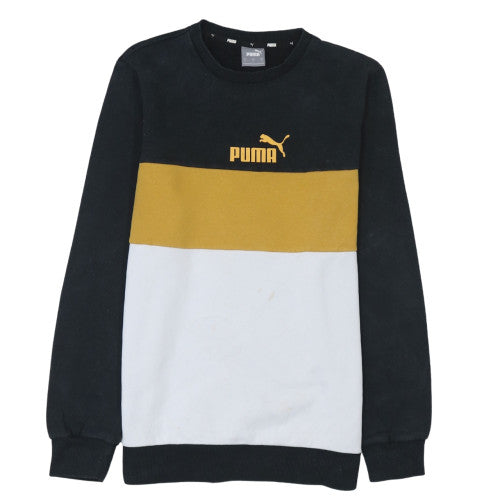 Mens UK Size S Puma Black Pullover Sweatshirt