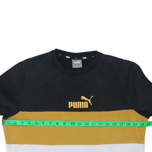 Mens UK Size S Puma Black Pullover Sweatshirt