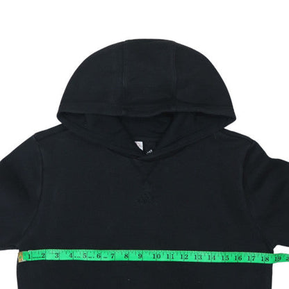 Adidas Boys Black Pullover Hoodie Fleece Sweatshirt 14 Years