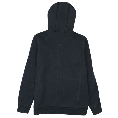 Adidas Boys Black Full Zip Hoodie Size 13-14 Years Fleece Lined Sportswear