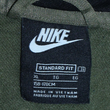 Nike Boys Green Track Jacket XL 158-170cm Zip Up Colourblock Sportswear