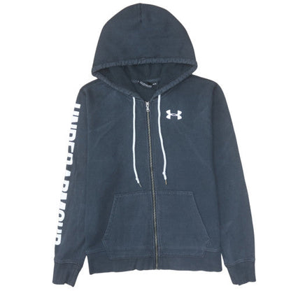 Mens UK Size L Under Armour Black Full Zip Hoodie