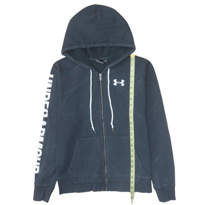 Mens UK Size L Under Armour Black Full Zip Hoodie