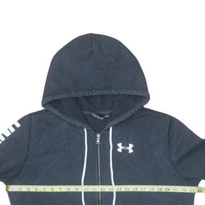 Mens UK Size L Under Armour Black Full Zip Hoodie