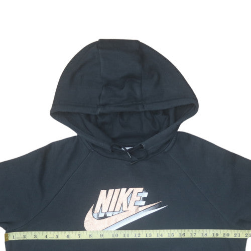 Womens UK Size M Nike Black Pullover Hoodie