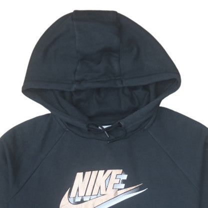 Womens UK Size M Nike Black Pullover Hoodie