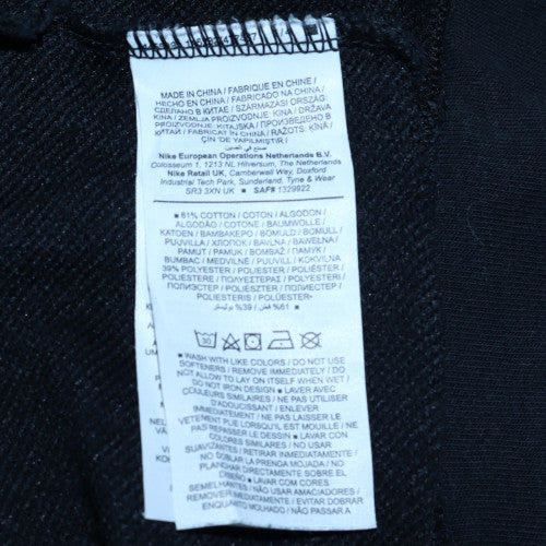 Mens UK Size L Nike Black Full Zip Hoodie