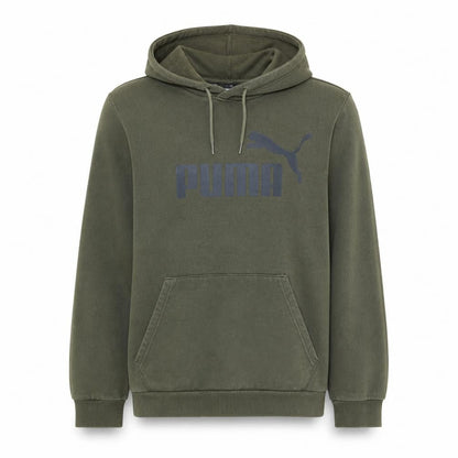 Mens UK Size M Puma Green Pullover Hoodie