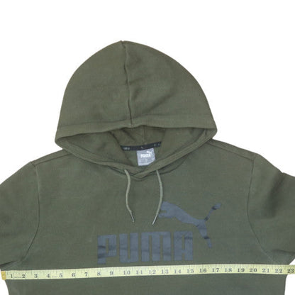 Mens UK Size M Puma Green Pullover Hoodie