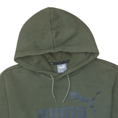 Mens UK Size M Puma Green Pullover Hoodie