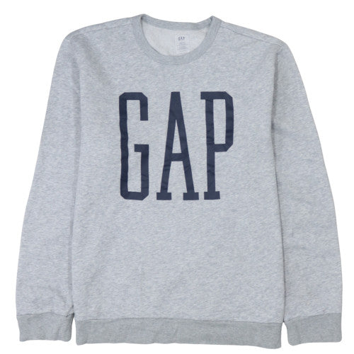 Mens UK Size L GAP Grey Pullover Sweatshirt