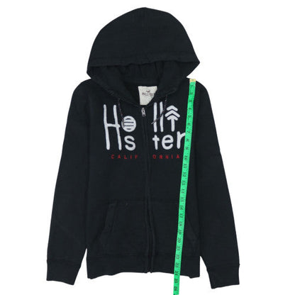 Mens UK Size S Hollister Black Full Zip Hoodie