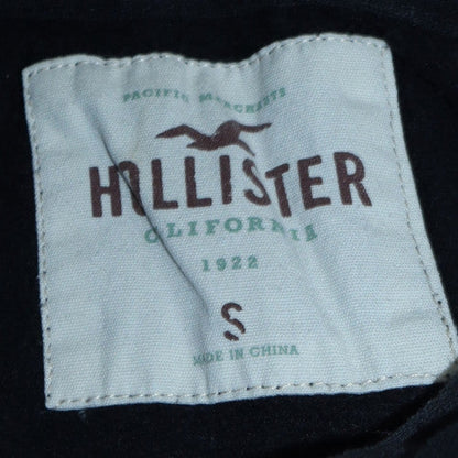 Mens UK Size S Hollister Black Full Zip Hoodie
