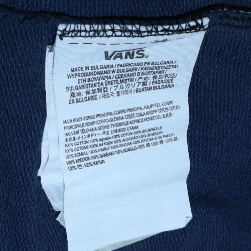 Mens UK Size XS Vans Blue Pullover Hoodie