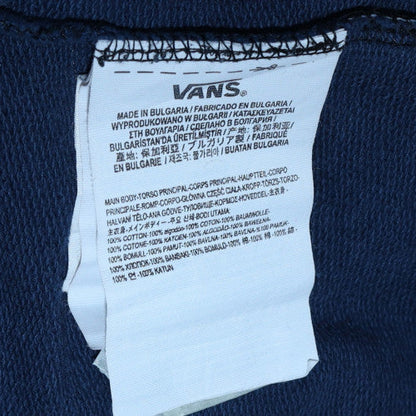 Mens UK Size XS Vans Blue Pullover Hoodie