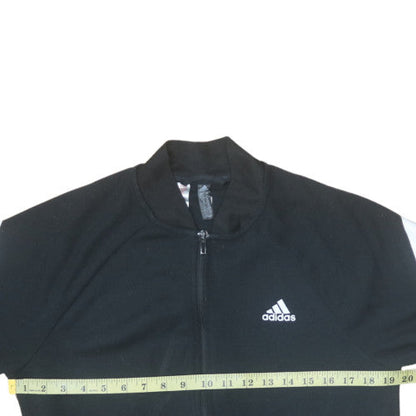 Adidas Boys Black Track Jacket 12-13 Years Full Zip Sports Top