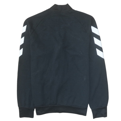 Adidas Boys Black Track Jacket 12-13 Years Full Zip Sports Top