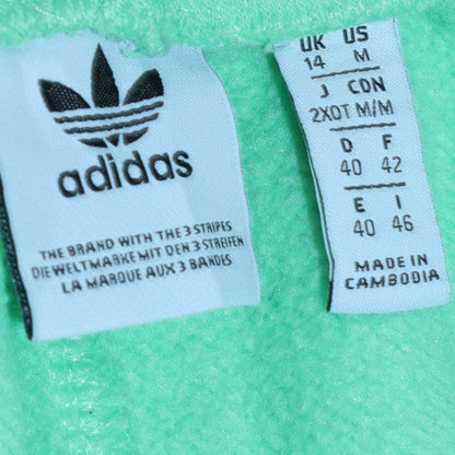 Adidas Womens Green Jogger Sweatpants Size 14 Cotton Blend Casual