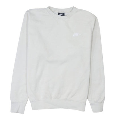 Womens UK Size S Nike White Pullover Sweatshirt