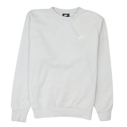 Womens UK Size S Nike White Pullover Sweatshirt
