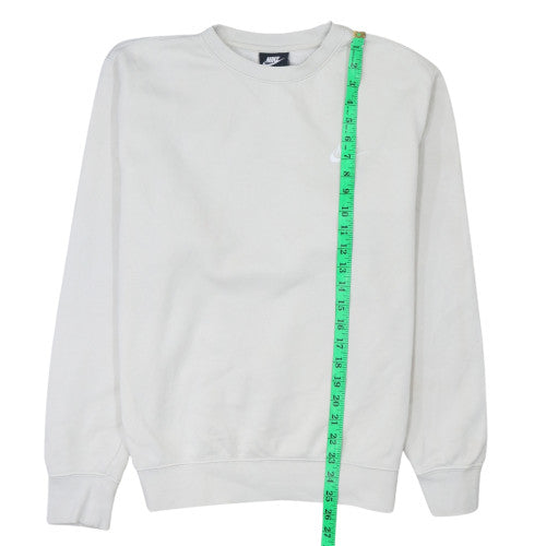 Womens UK Size S Nike White Pullover Sweatshirt