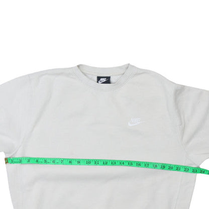Womens UK Size S Nike White Pullover Sweatshirt