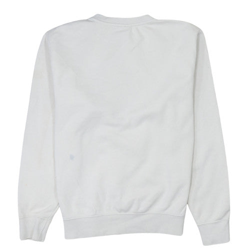Womens UK Size S Nike White Pullover Sweatshirt
