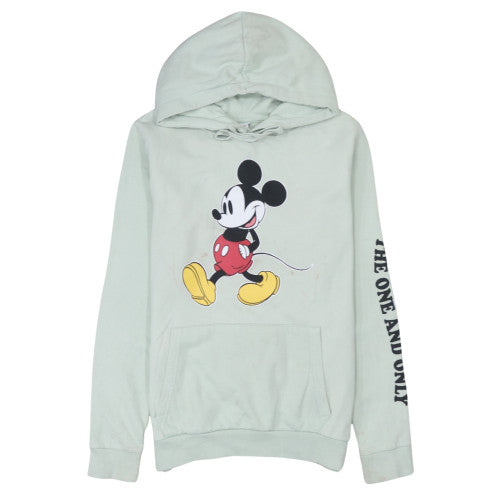 Womens UK Size 10 Disney Green Pullover Hoodie
