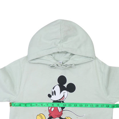 Womens UK Size 10 Disney Green Pullover Hoodie