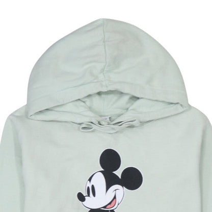 Womens UK Size 10 Disney Green Pullover Hoodie