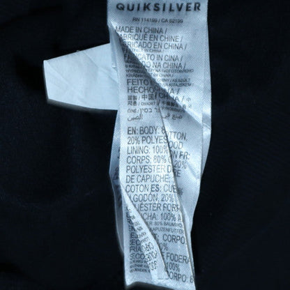 Womens UK Size S Quiksilver Black Pullover Hoodie