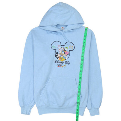 Womens UK Size M Fruit of the Loom Blue Pullover Hoodie