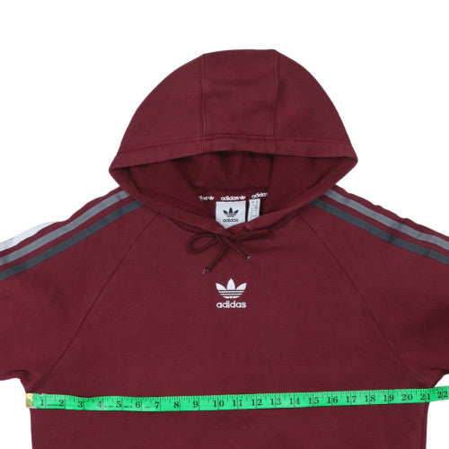 Mens UK Size S Adidas Red Pullover Hoodie