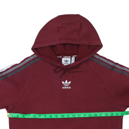 Mens UK Size S Adidas Red Pullover Hoodie