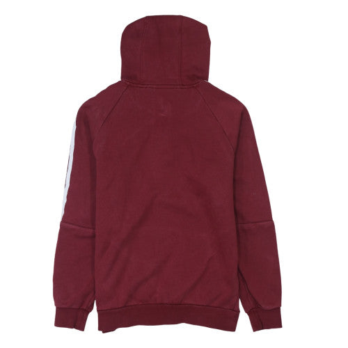 Mens UK Size S Adidas Red Pullover Hoodie