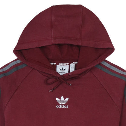 Mens UK Size S Adidas Red Pullover Hoodie